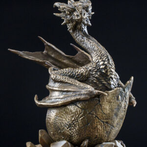 铁拳匠造-忠义雏龙Loyalty Hatchling Dragon Sculpture